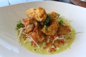 Squid in alight curry